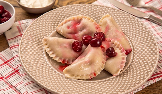 Cherry dumplings