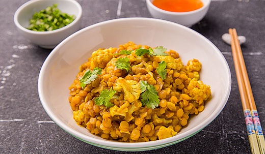 Pea and Cauliflower Curry