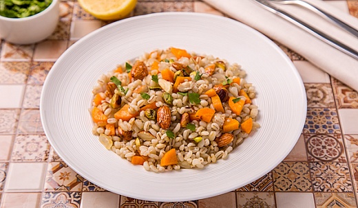 Eastern Warm Salad with Pearl Barley