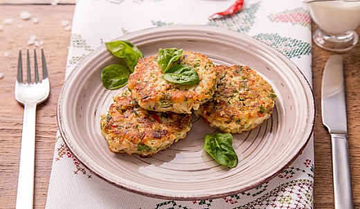 Buckwheat Krupeniki with Cottage Cheese and Zucchini
