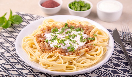 Oriental Pasta with Yogurt
