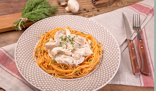 Turkey Stroganoff with Macaroni