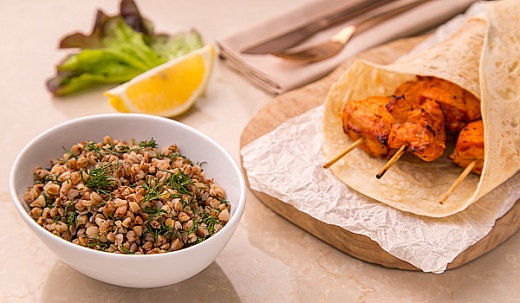 Arab Kebab with Buckwheat