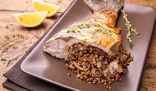 Carp Stuffed with Buckwheat