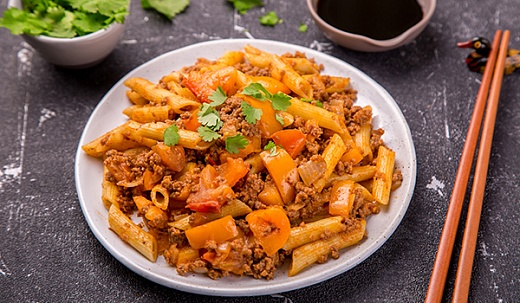 Pasta with Mutton and Tomato Sauce