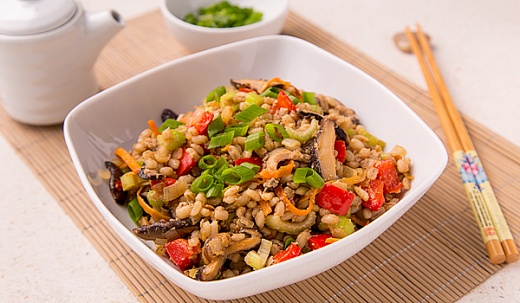 Pearl Barley Cooked the Asian Way