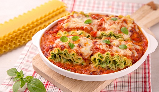 Spinach Lasagna Rolls