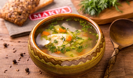 Chicken Soup with Semolina Dumplings