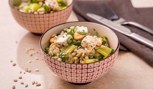 Marinated Feta and Pearl Barley Salad