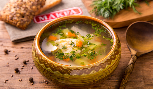 粗面丸子鸡肉汤