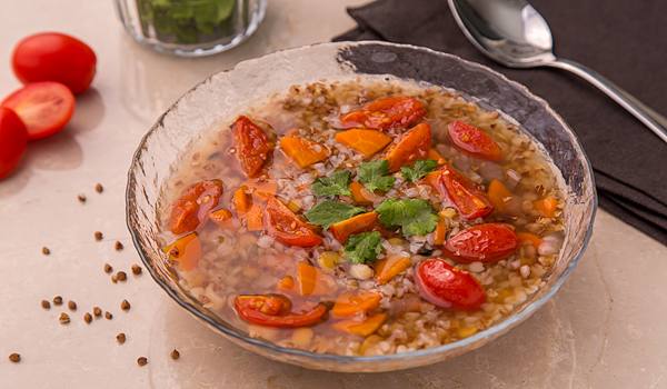 Buckwheat and Lentil Soup
