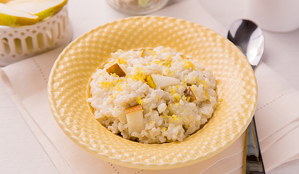 Riz Au Lait with Pears and Lemon (Rice Porridge)