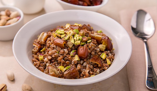 Buckwheat with Dates and Pistachios